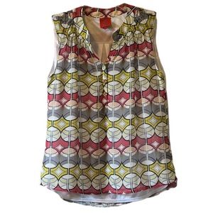 Tracy Negoshain sleeveless patterned tunic   Size X-Large